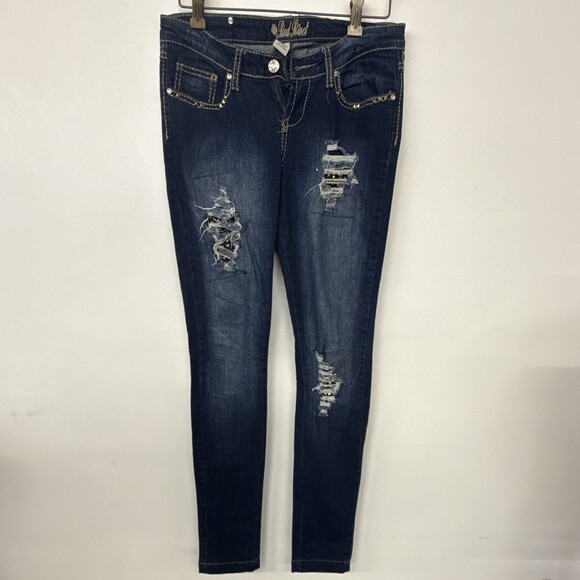 Red Rind Denim - Vintage Red Rind Juniors Skinny Jeans Size 3 Blue Medium Wash